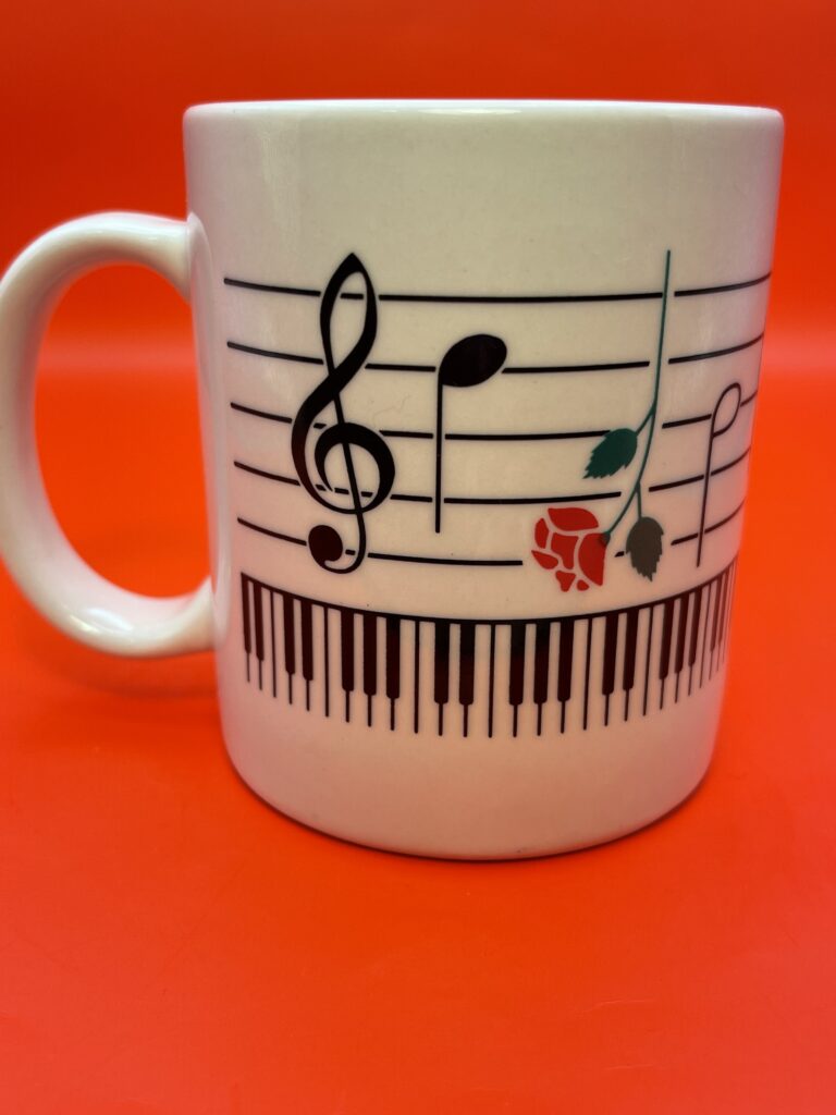 Musical Notes And Flowers Mug Cupofmood