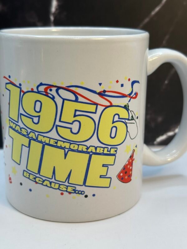 Introducing the 1956 Birth Year Mug. It's the perfect #cupofmood and ultimate gift to commemorate the year 1956 with humor and style.