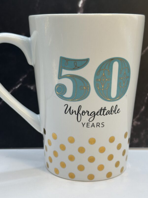 Introducing the 50 Unforgettable Years Mug by Hallmark! It's the perfect #cupofmood for the brand new 50 unforgettable year old! 