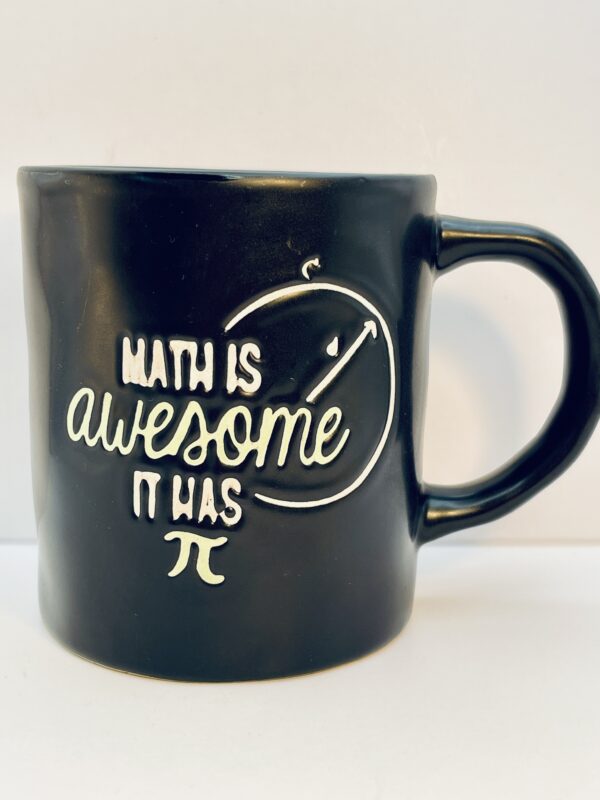 Awesome Math Pi Mug black ceramic
