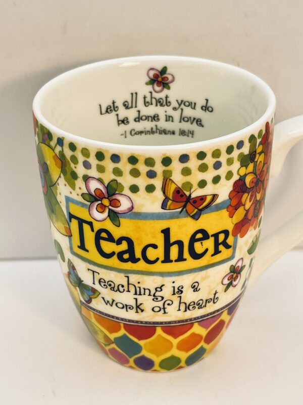 Teacher gift mug with meaningful quote