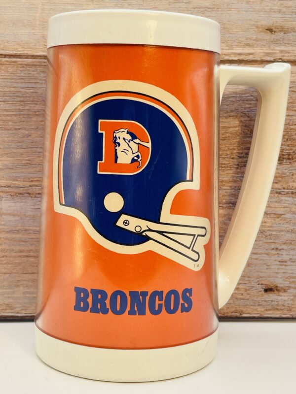 Denver Broncos helmet logo beer mug