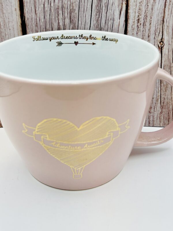 Adventure Awaits Hot Air Balloon Mug Top View