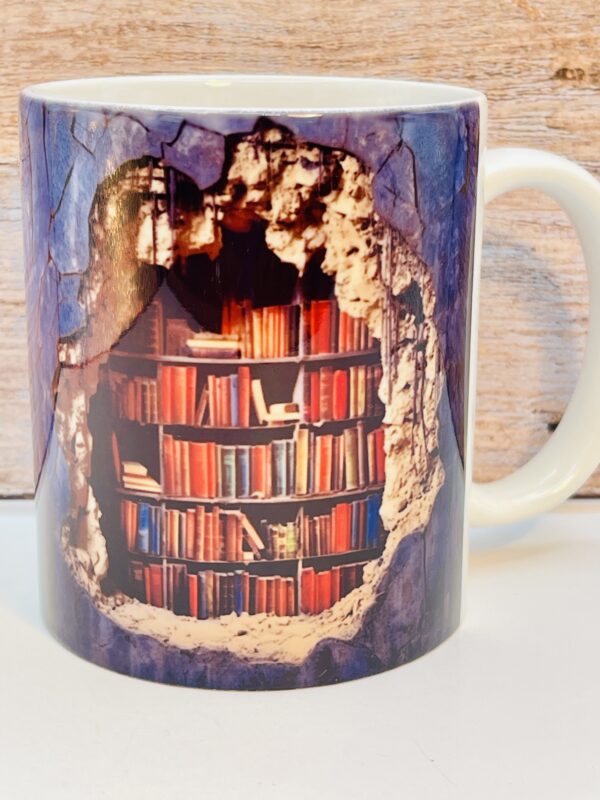 Literature-themed coffee mug for book lovers and teachers