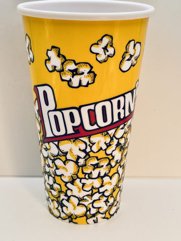 Grease-resistant popcorn bowl for home theater