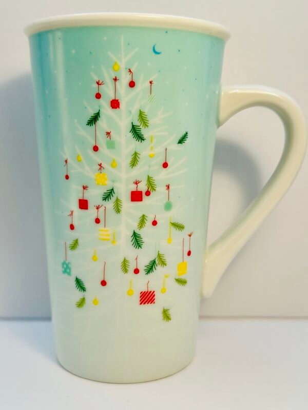 Starbucks 2019 Ombre Tall Christmas Tree Mug front view