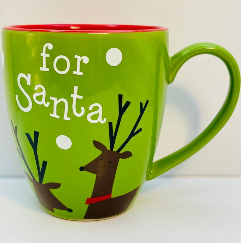 Red Envelope Green Reindeer For Santa Mug