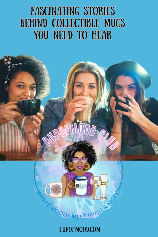 Friends enjoying drinks from collectible mugs together