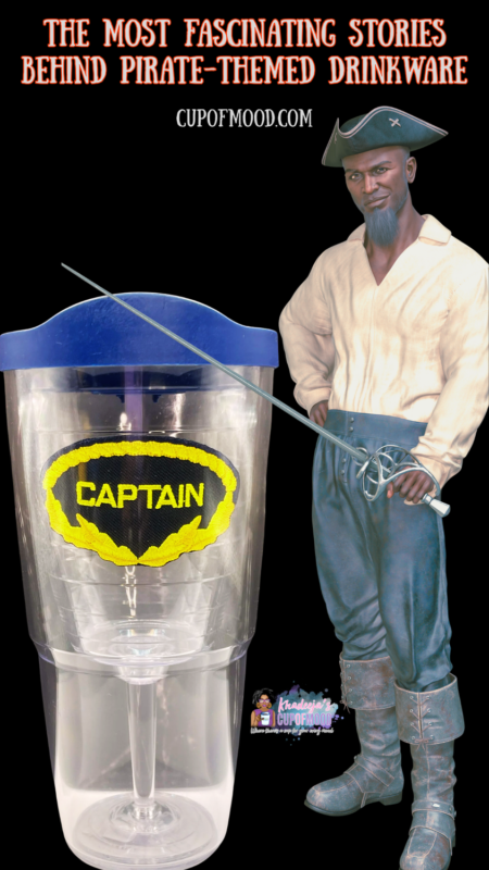 Pirate-themed Tervis Tumbler with captain-inspired design