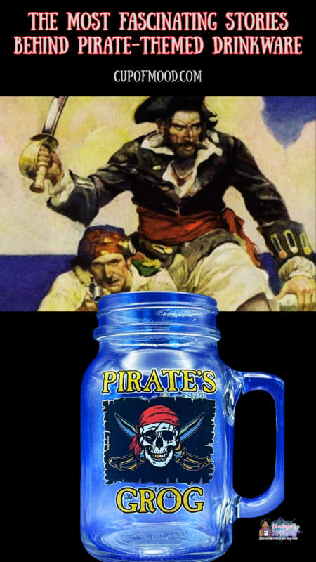 Pirate-themed drinkware grog mug inspired by historic pirate beverages
