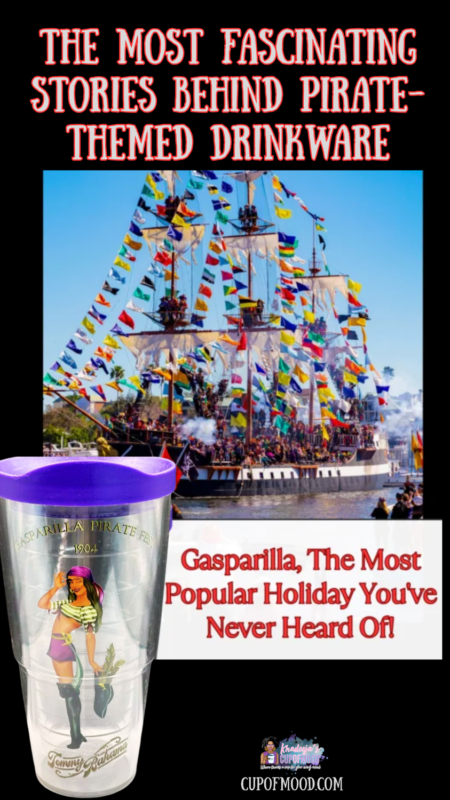 Pirate-themed drinkware inspired by Gasparilla and Tampa pirate traditions
