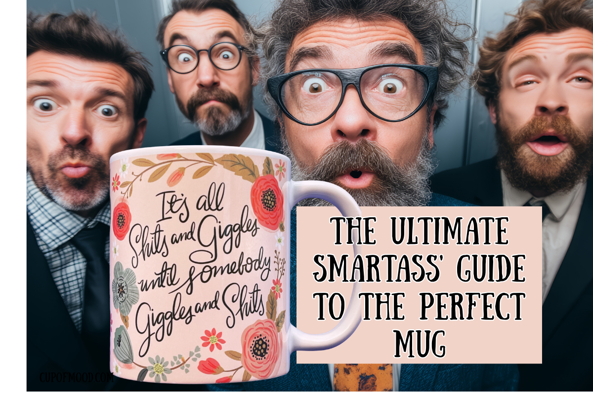 shits and giggles sarcastic bathroom humor mug