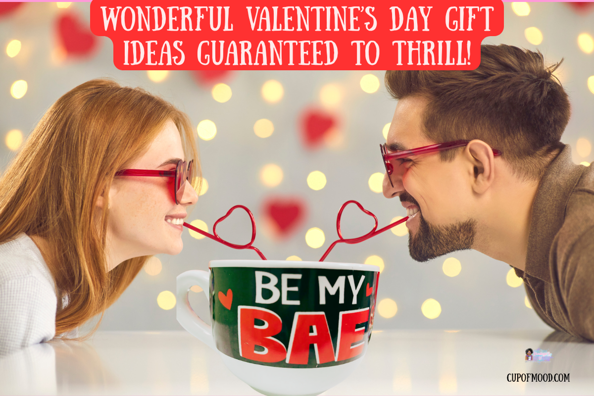 Be My Bae Valentine’s Day soup mug with heart accents
