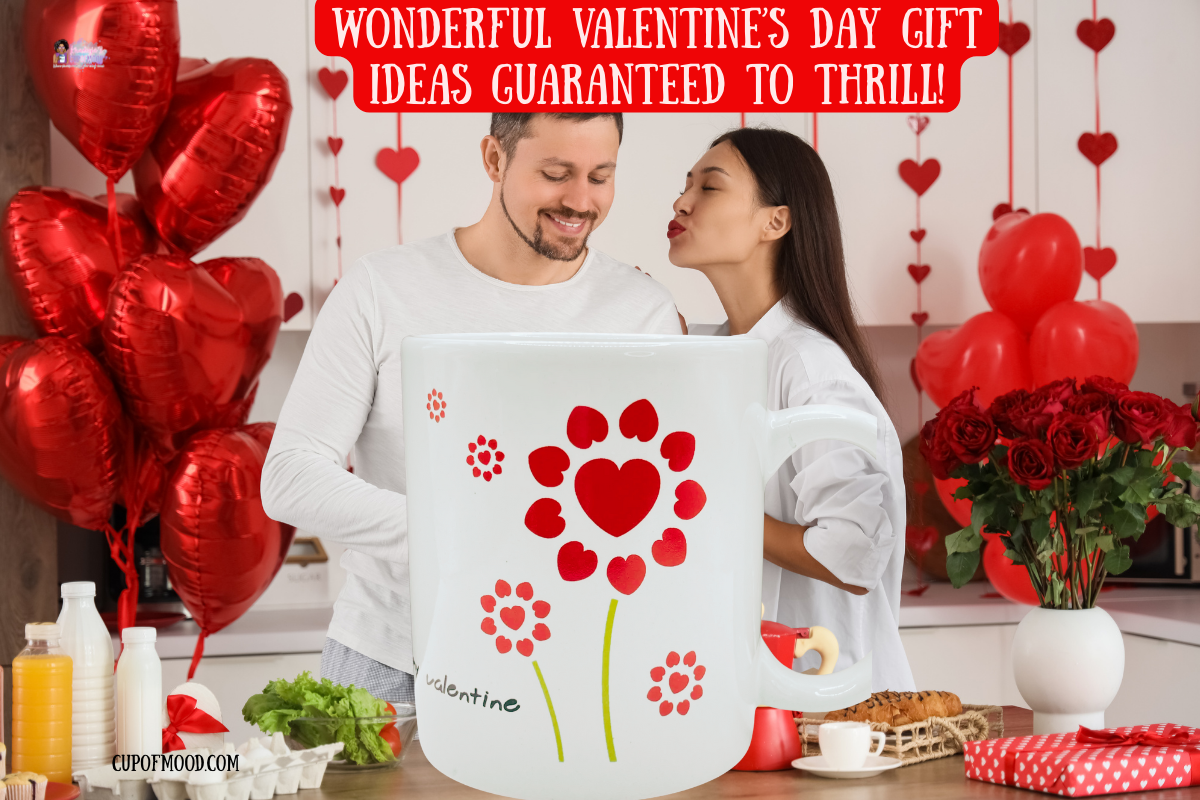 My Valentine flower heart mug for Valentine’s Day