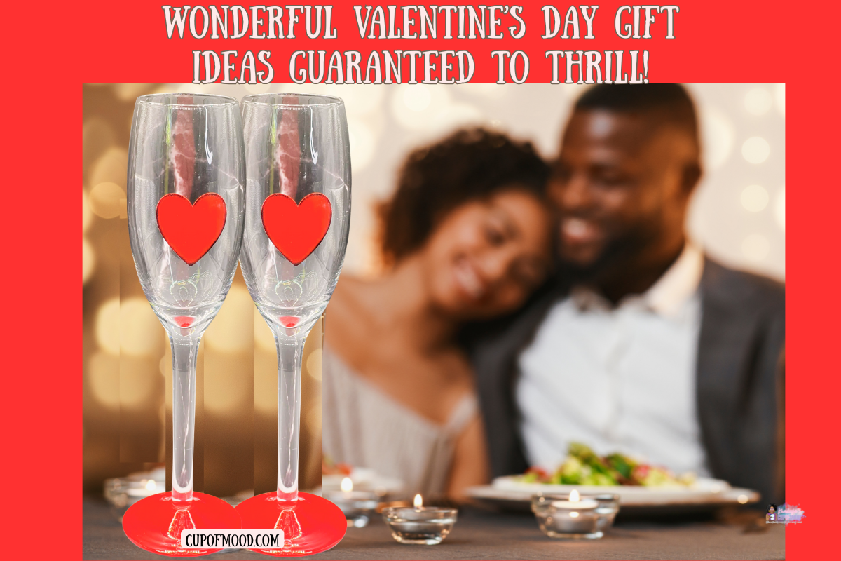 Valentine heart champagne flutes for Valentine’s Day gifting