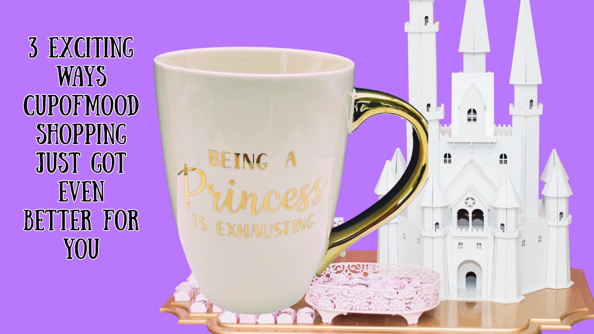 Being a Princess Is Exhausting mug with castle decor showing how CupofMood shopping connects emotion and recognition