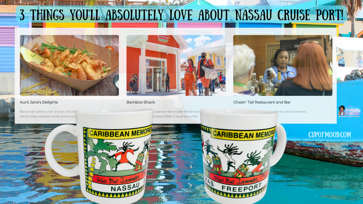 restaurants at Nassau Cruise Port including Aunt Jane's Delights Bamboo Shack and Chasin Tail