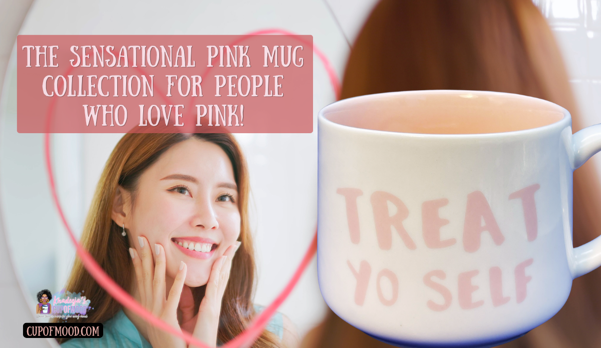 pink treat yo self mug cute pink coffee cup self care mug pink mugs
