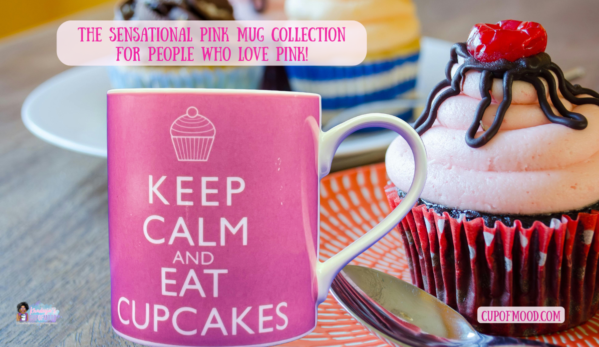 pink cupcake mug keep calm mug cute pink coffee cup dessert mug