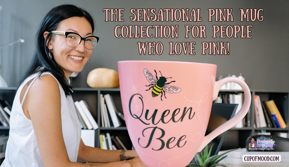 pink queen bee coffee mug cute pink mug office desk aesthetic pink mugs