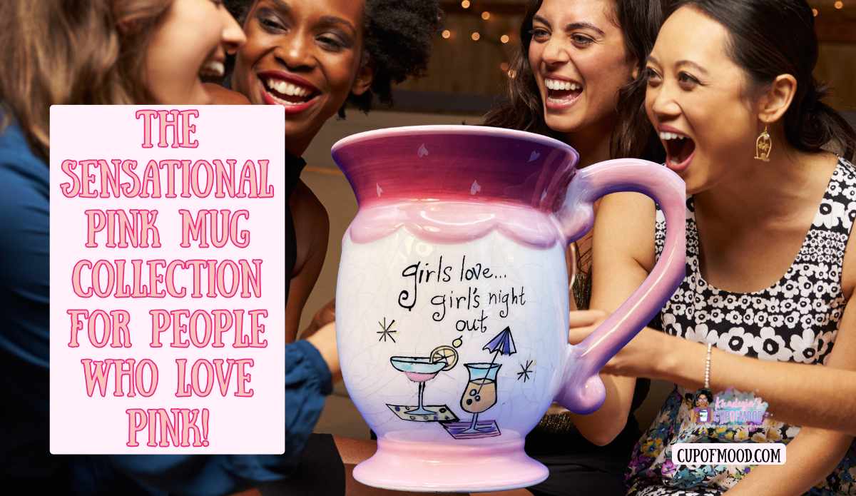 pink girls night out mug cute pink mug friends night coffee cup