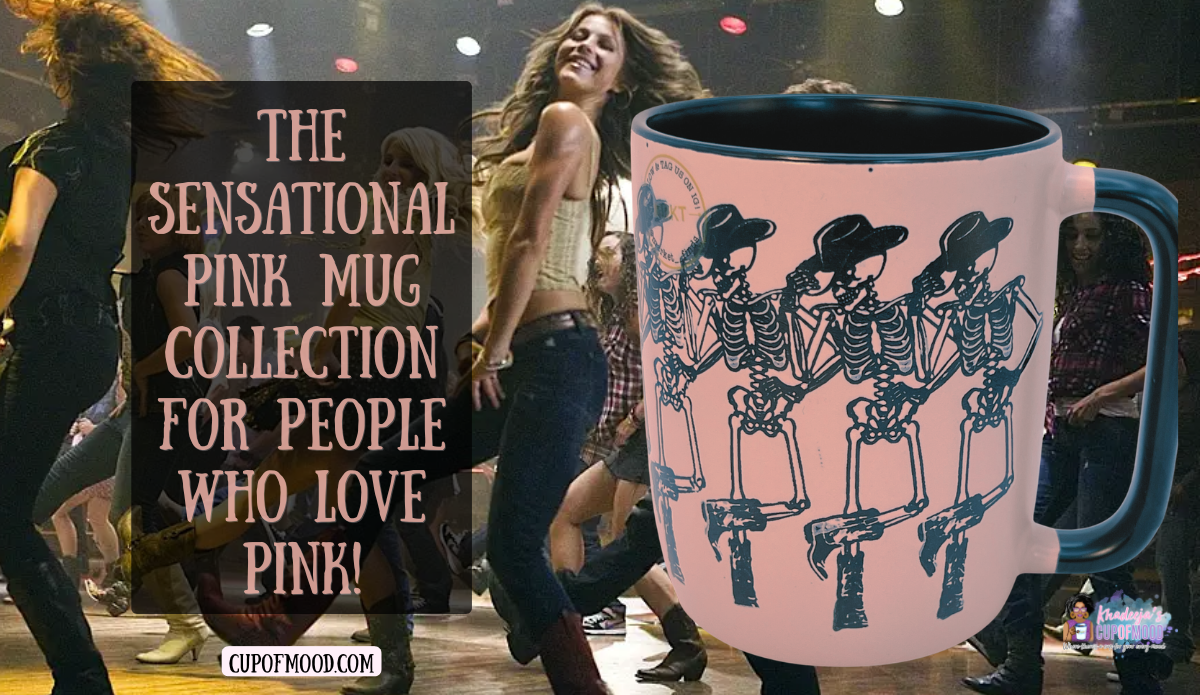 pink cowgirl skeleton mug western pink mug unique pink coffee cup