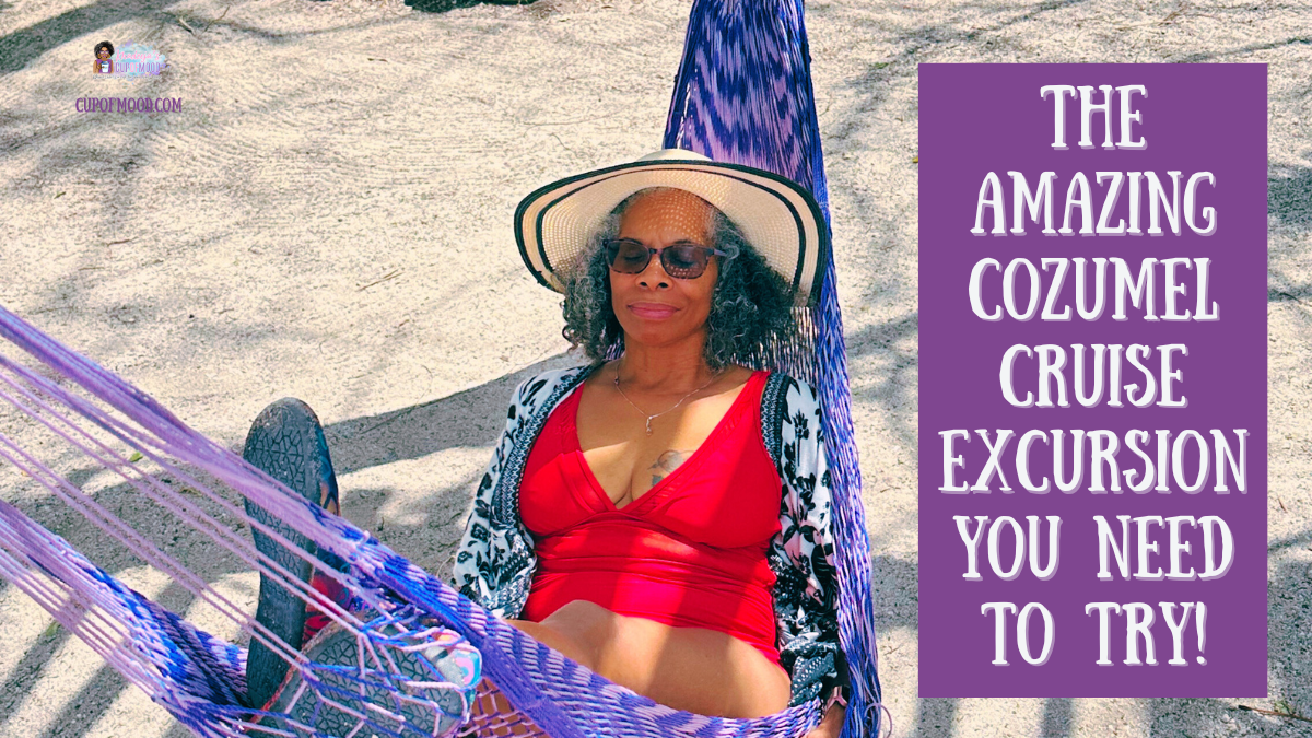 Relaxing in hammock during Cozumel cruise excursion at Playa Uvas beach club