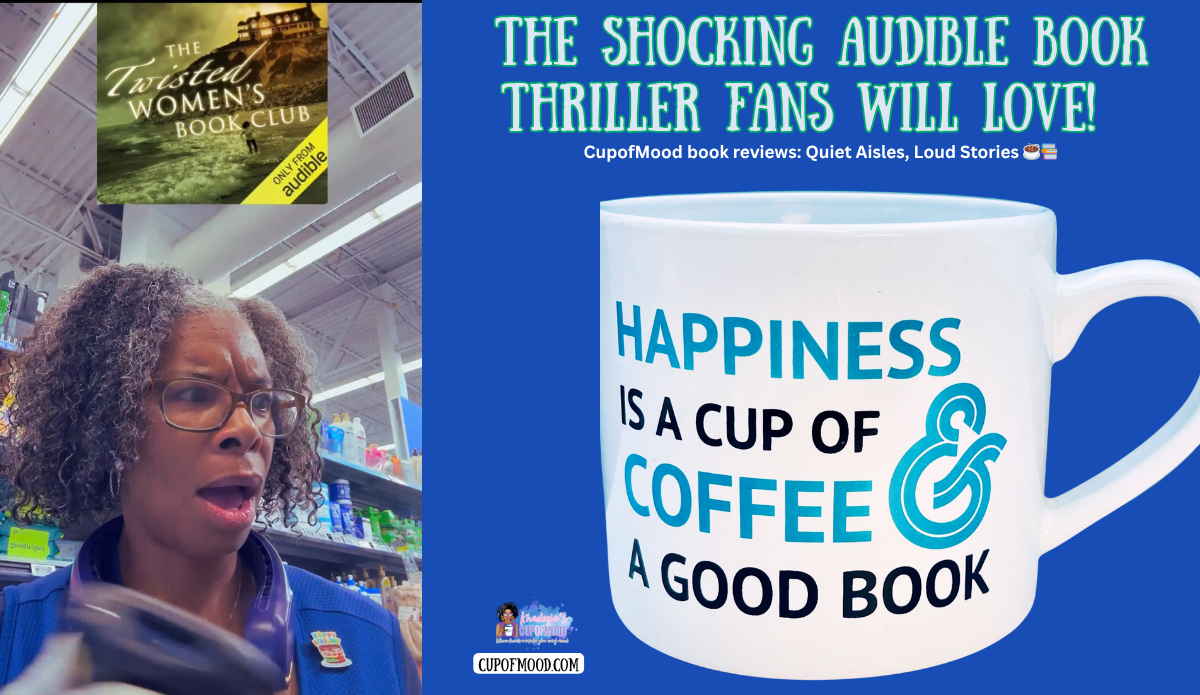 Khadeeja reacting to shocking audible book thriller while working in Walmart aisle