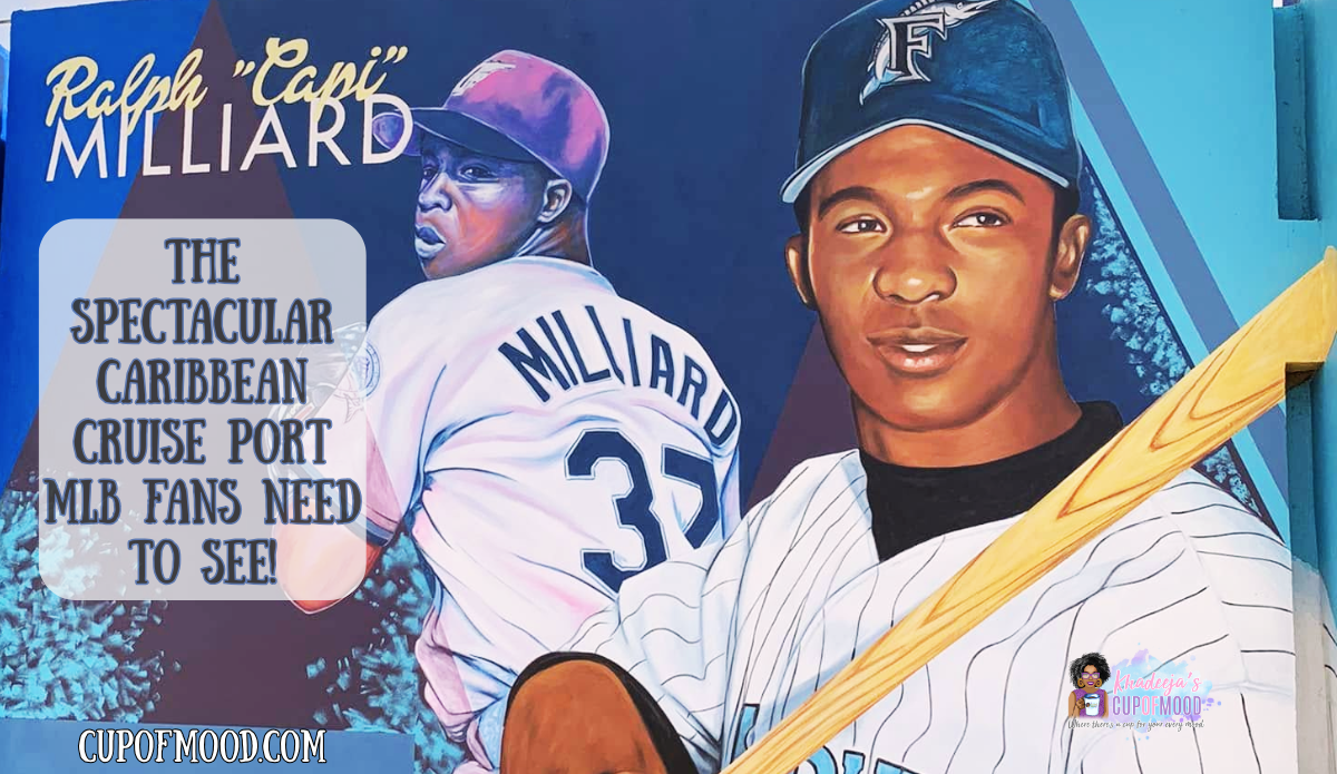 Ralph Milliard mural Curaçao cruise port baseball pioneer wall