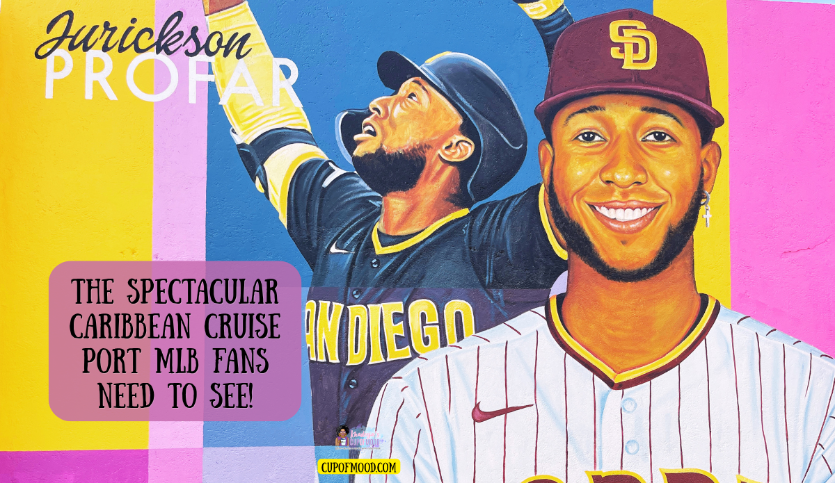 Jurickson Profar mural Curaçao cruise port MLB player wall art