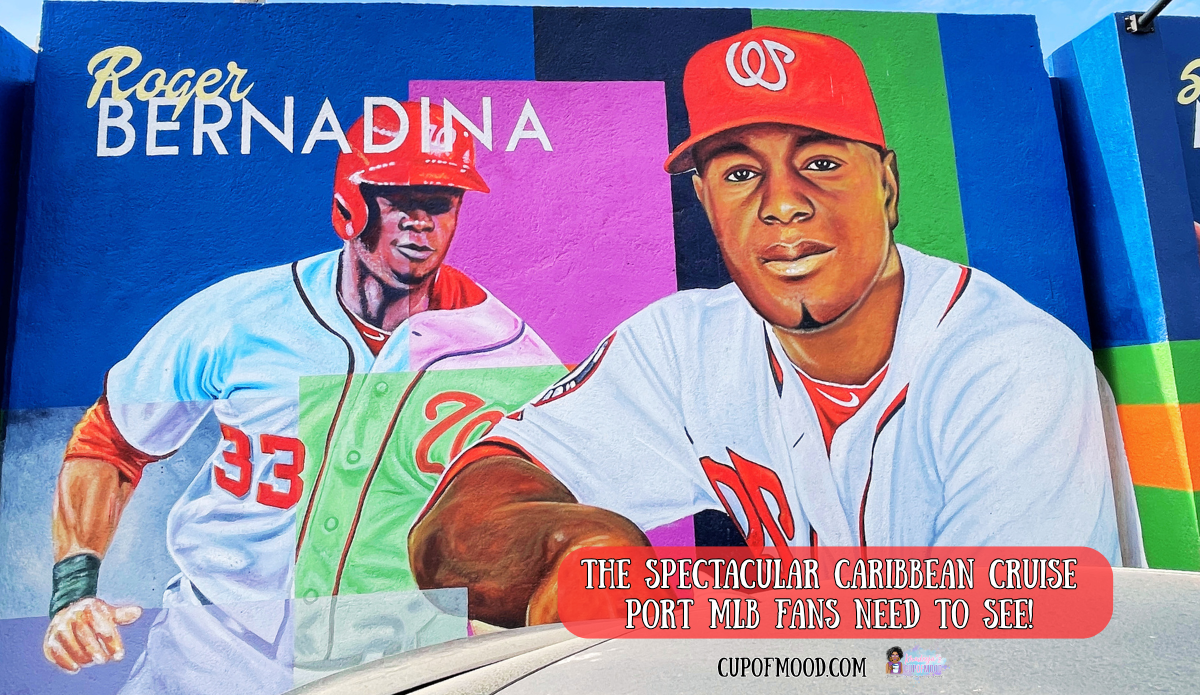 Roger Bernadina mural Curaçao cruise port MLB player wall