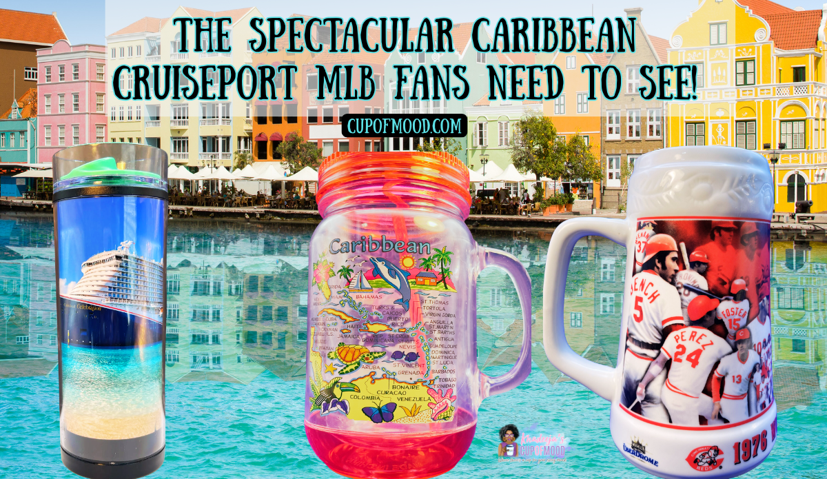 Curaçao cruise port drinkware Caribbean mugs and tumbler with Willemstad waterfront