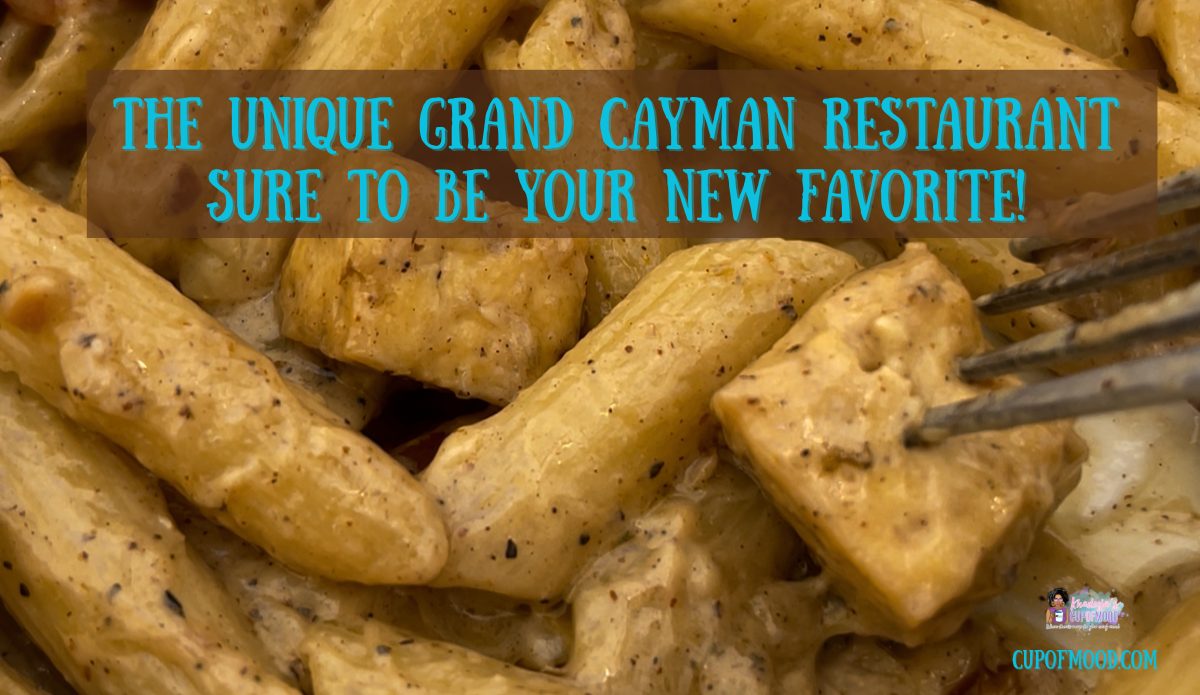 Rasta pasta close up best restaurant near Grand Cayman cruise port