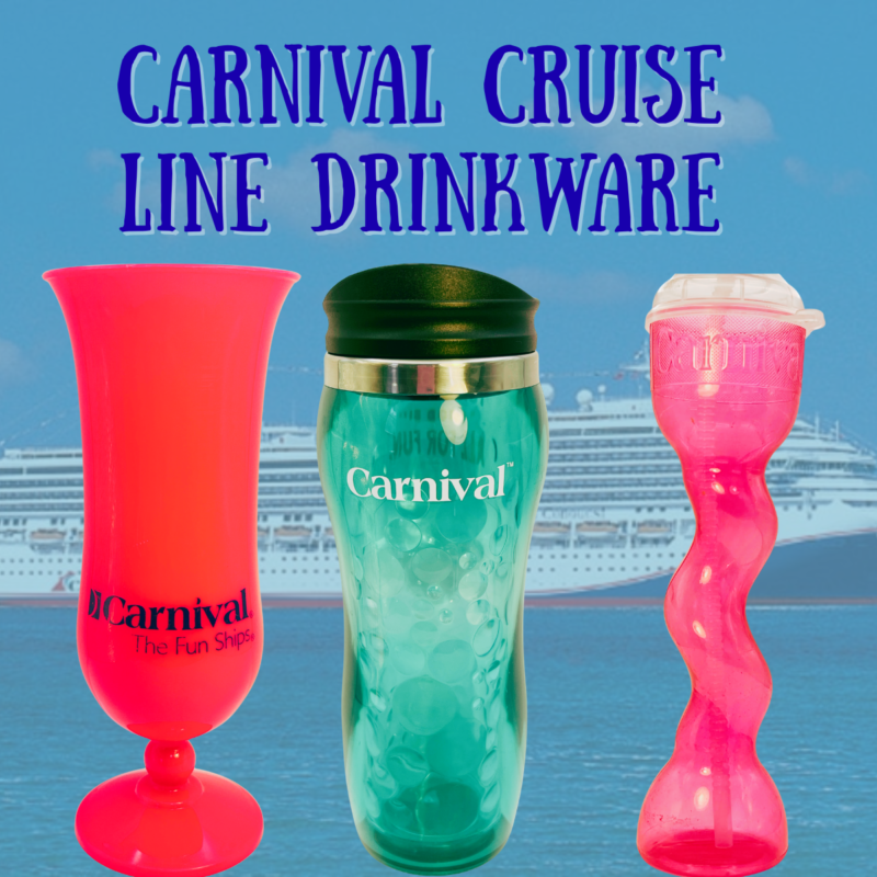 Carnival Cruise Line drinkware featuring cruise mugs tumblers and souvenir cups