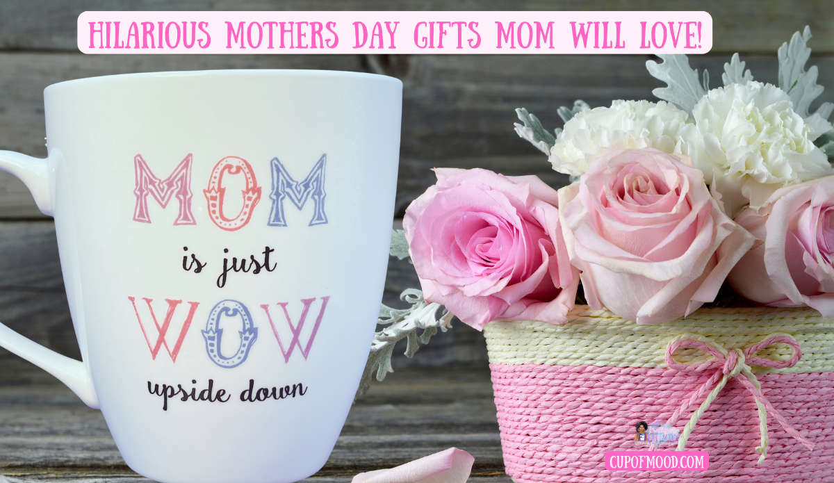 mother’s day gifts mom is wow mug with flowers and pink roses
