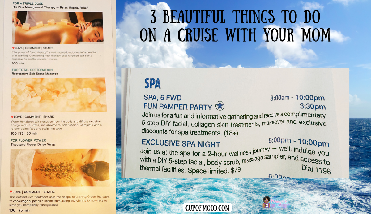 things to do on a cruise with your mom spa thermal suite experience