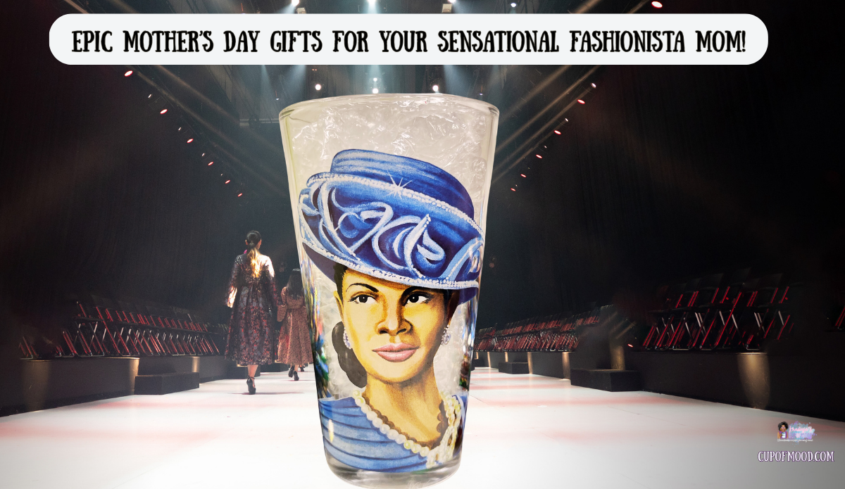 elegant church hat glass black woman blue hat fashionista mothers day gift