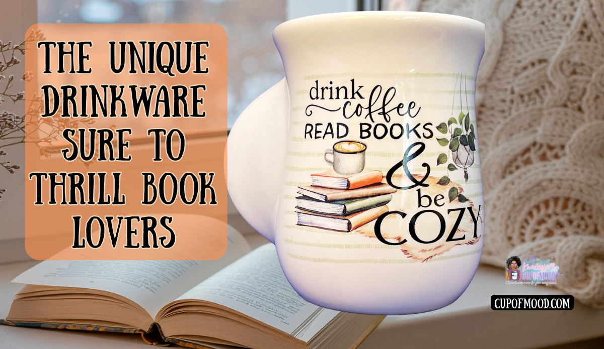 coffee and books cozy book themed mug with open book and soft reading atmosphere