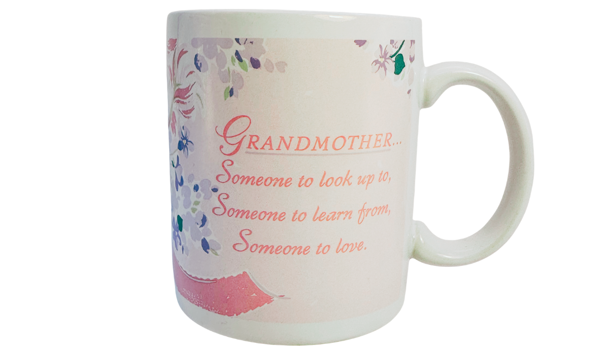 Hallmark grandmother mug someone to look up to floral design front view
