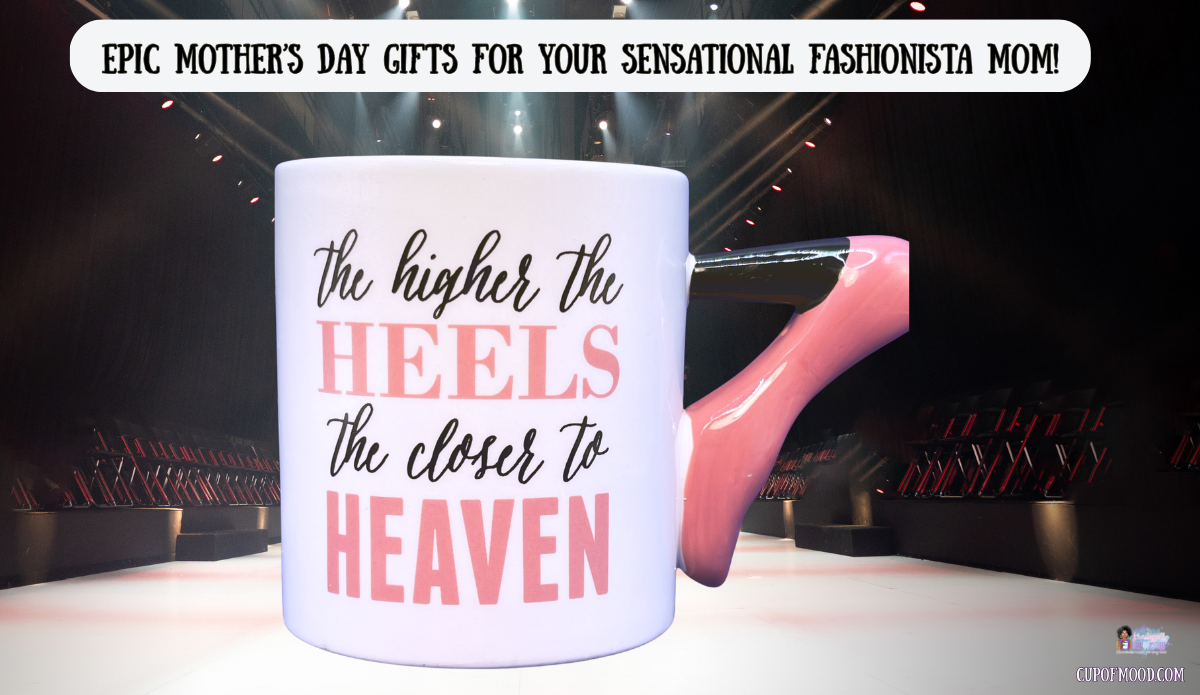 higher heels closer to heaven mug shoe handle fashionista mothers day gift