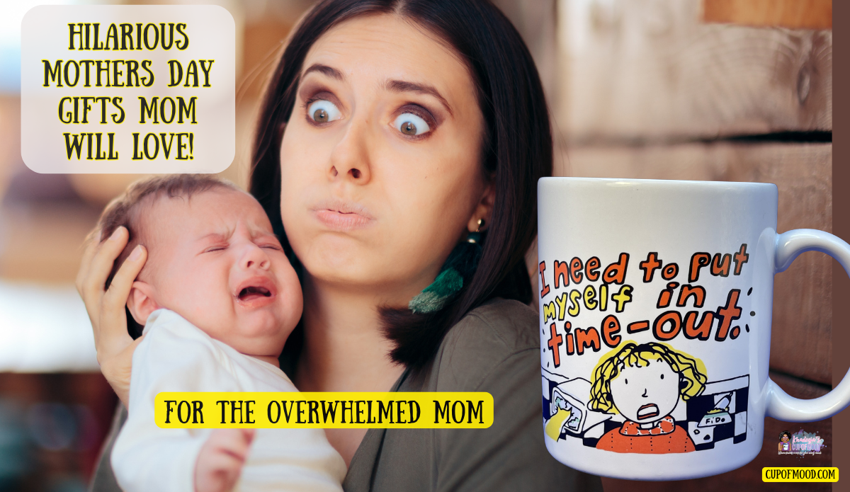 mother’s day gifts mom time out mug overwhelmed mom coffee cup
