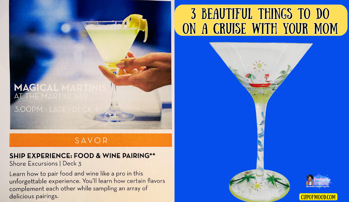 martini glass cruise drinkware elegant cupofmood