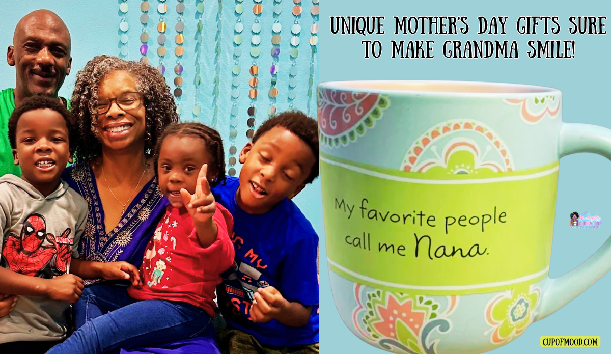 my favorite people call me nana mug with family photo grandmother nana gift