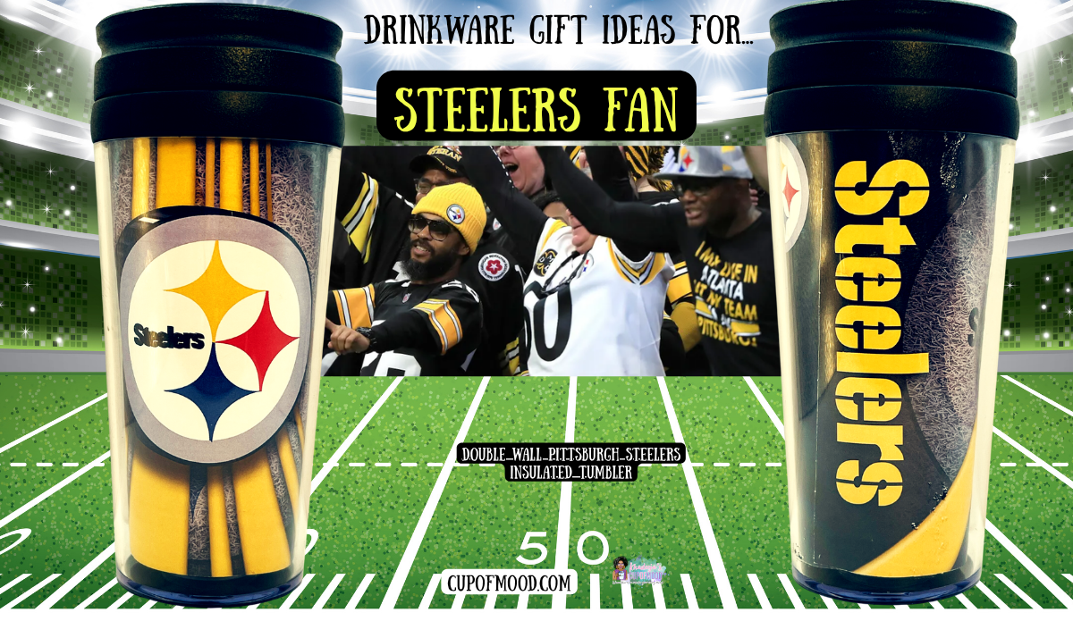 pittsburgh steelers insulated tumbler travel mug sports fan gift idea