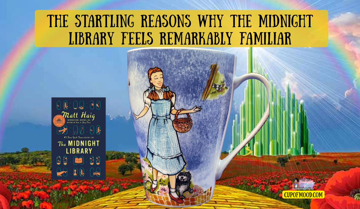 Wizard of Oz mug inspired by themes in The Midnight Library review