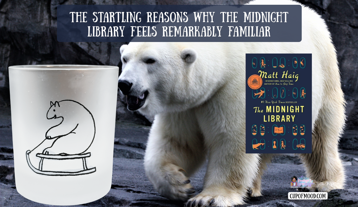 Polar bear glass inspired by emotional scene in The Midnight Library