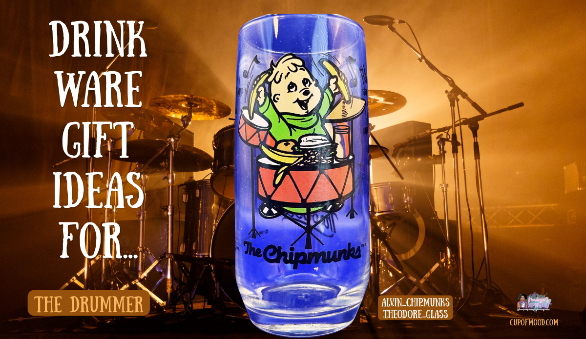 alvin chipmunks theodore vintage glass nostalgic cartoon drinkware gift