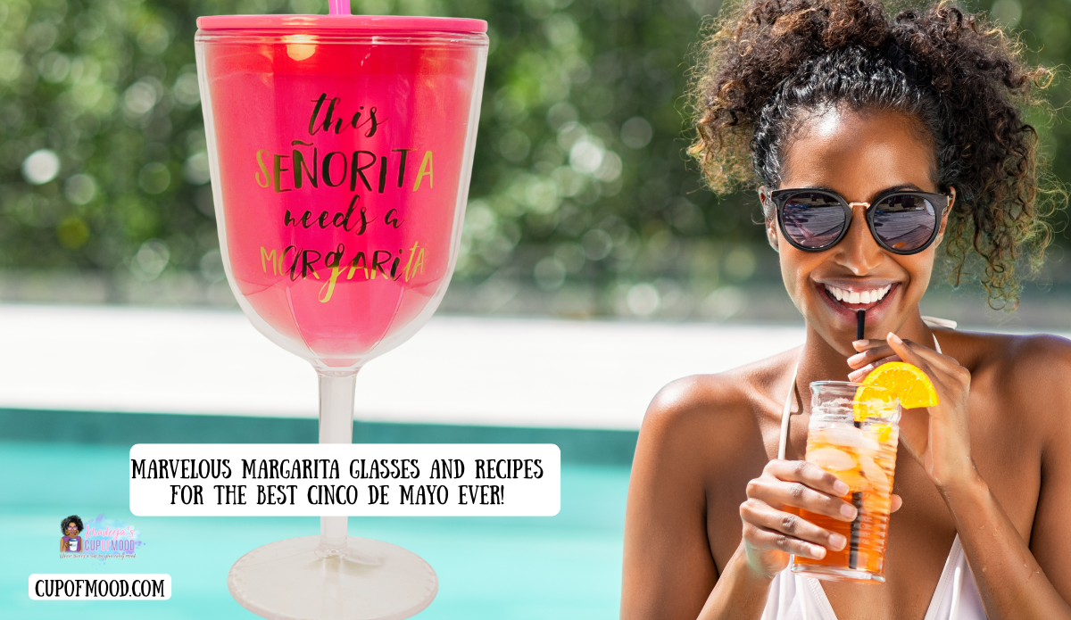 woman enjoying margarita by pool with margarita glass for relaxed Cinco De Mayo lifestyle moment