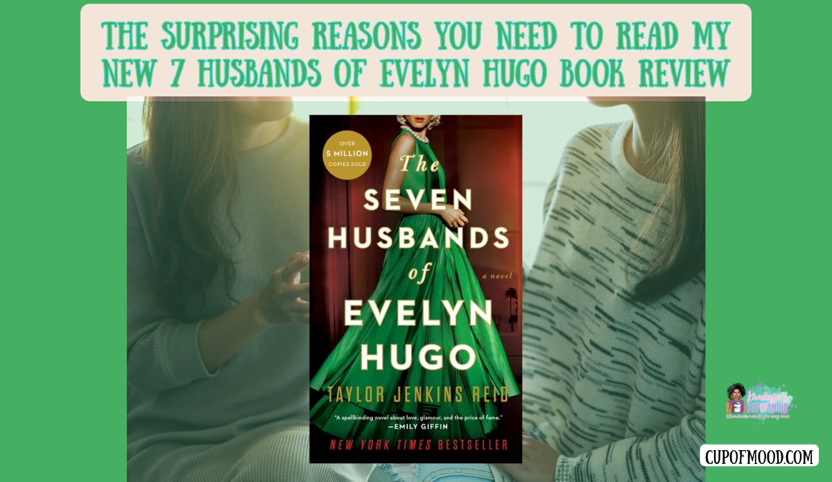 7 Husbands of Evelyn Hugo book review asking readers what they would ask Evelyn Hugo over coffee