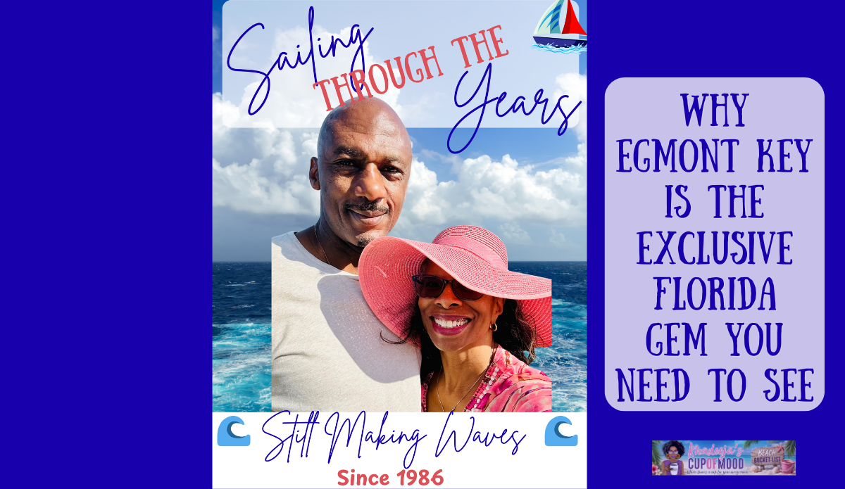 Michael and Khadeeja celebrating their 40th anniversary before visiting Egmont Key